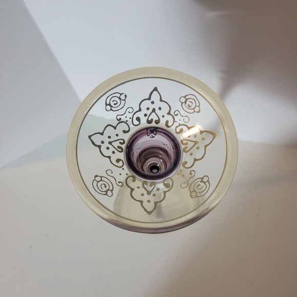 Vintage Pier 1 Exclusive Raja Hand Painted Taper Candle Holder Set NOS - Picture 5 of 7